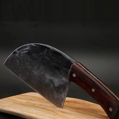 100% handmade China traditional kitchen cleaver knife the same material of Li ziqi use  outdoor bbq knife chopping knife 60+/-2